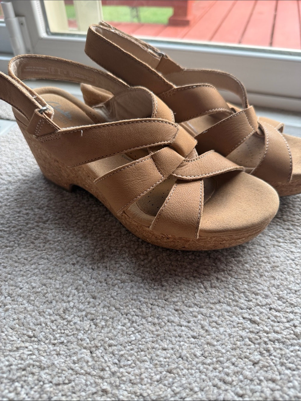 Clark’s wedge sandals